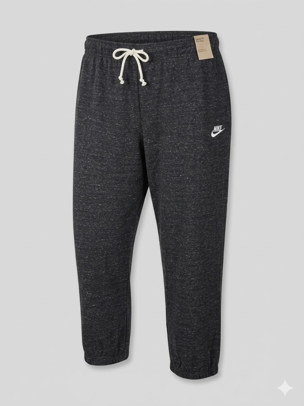 996. NWT Nike Sportswear Gym Vintage Capri Pants Dark Gray Heather Size XL